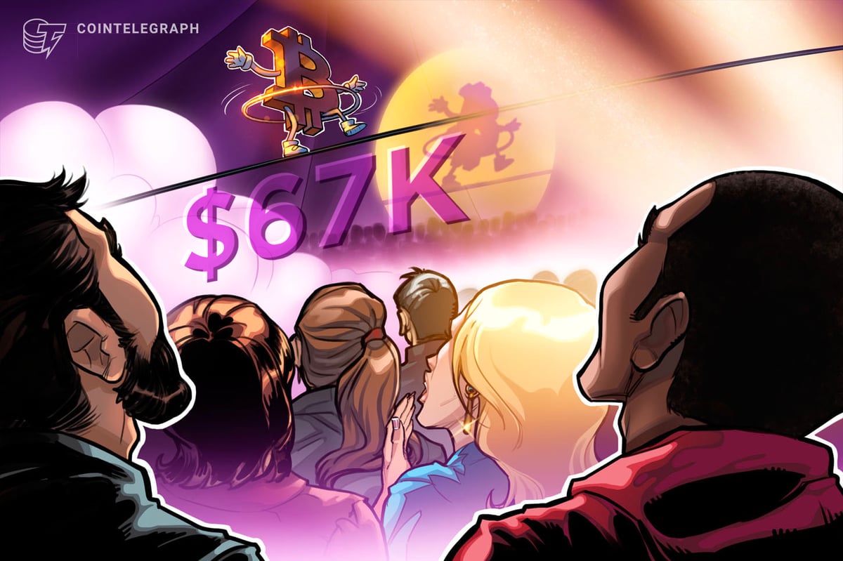 Veriler fiyatın duyarlılık farklılığını ortaya çıkarmasıyla Bitcoin 67 bin dolarlık desteği elinde tutuyor