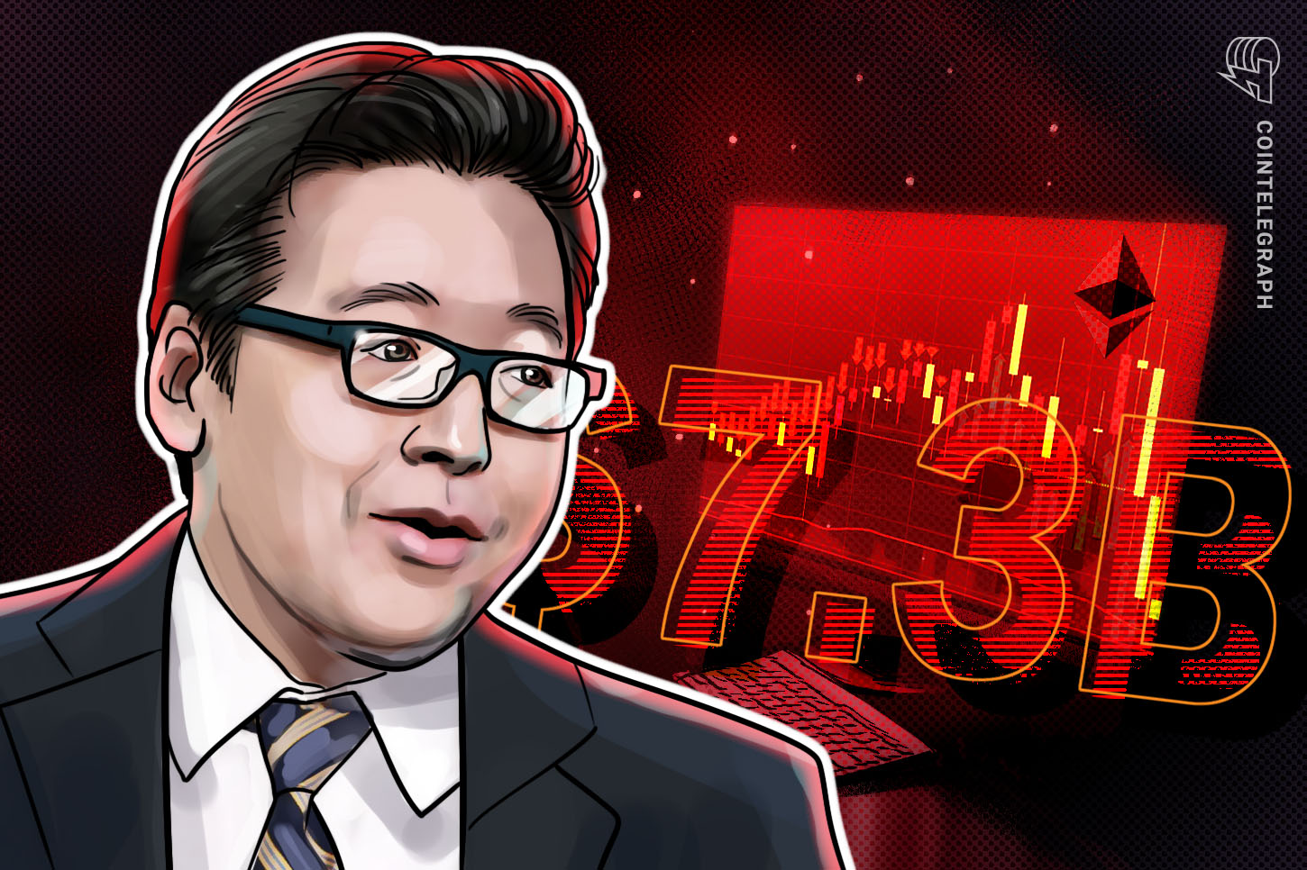 Tom Lee’nin Ethereum portföyü, ETH fiyat görünümünün kötüleşmesiyle 7,35 milyar dolar düştü
