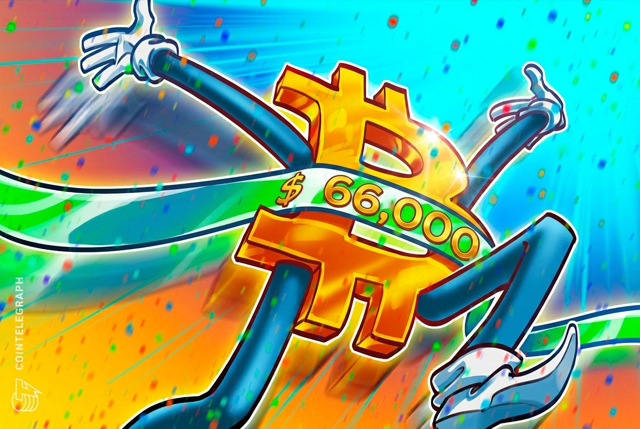 Aralık kırma girişimi bir ayın en yüksek seviyesine ulaşırken Bitcoin fiyatı 66,3 bin dolara yükseldi